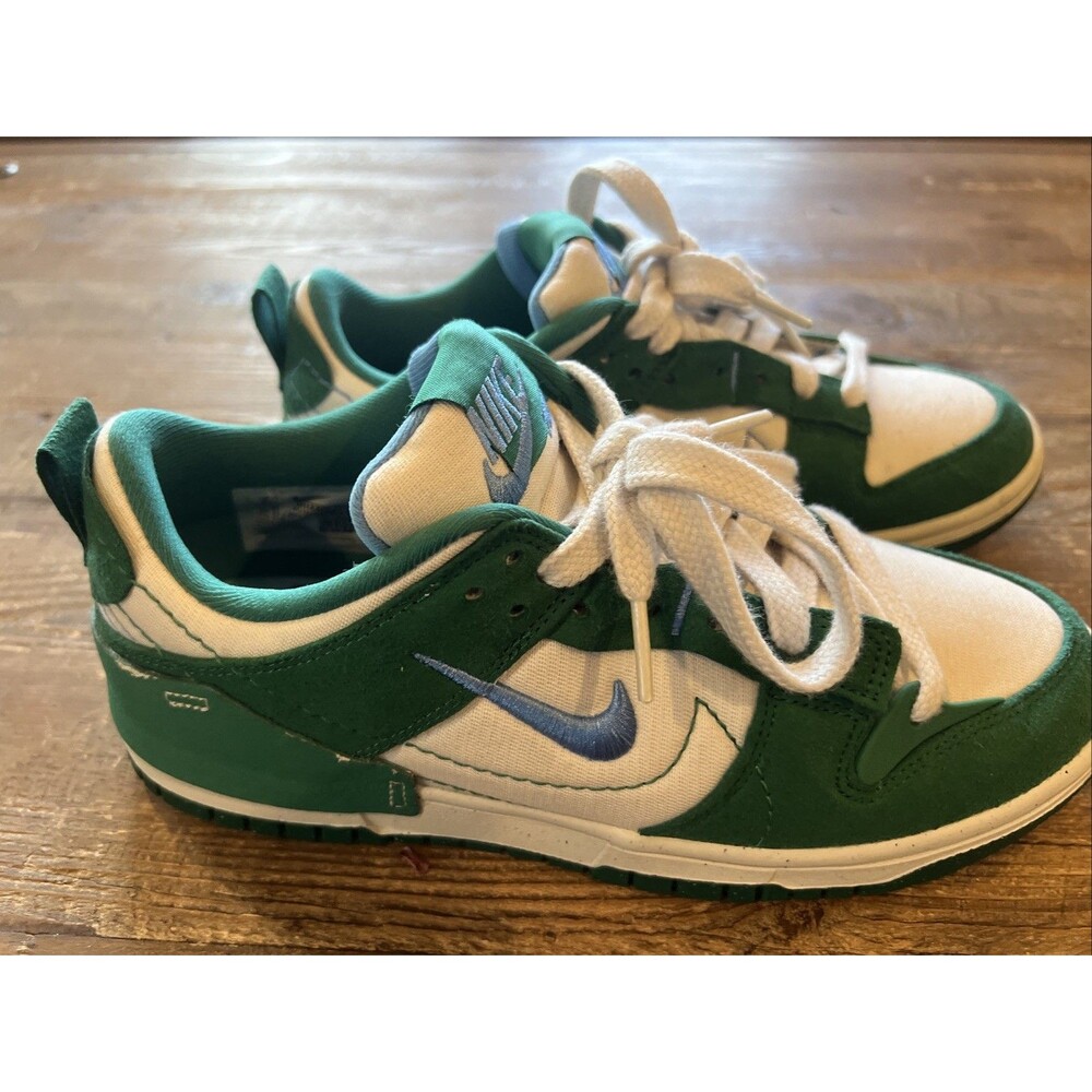 Nike Dunk Low Green Suede Women’s Size 8 Sneakers Malachite Green New READ